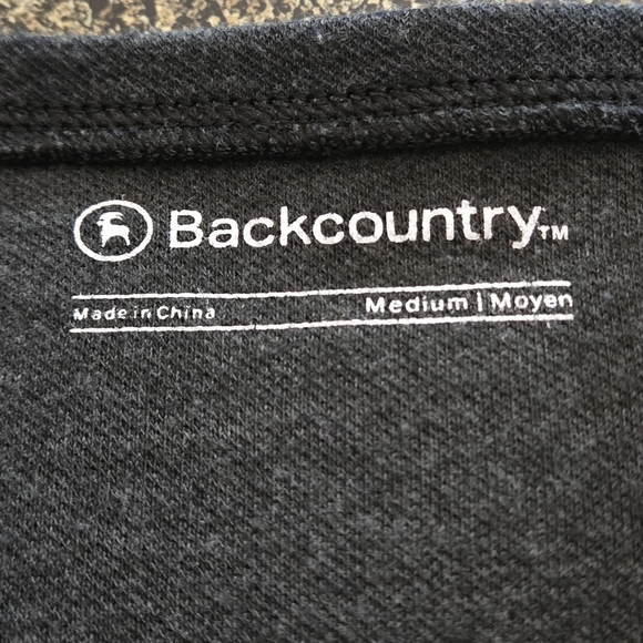 Backcountry Boxy Fit Long Sleeve Poly-Wool Gray Thermal Sweater Top Women's M - Picture 5 of 16